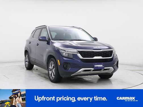 Blue 2022 Kia Seltos EX