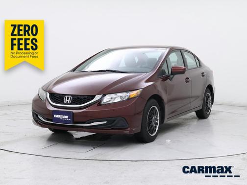 Burgundy 2014 Honda Civic LX