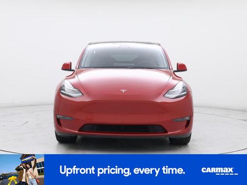 Red 2021 Tesla Model Y Long Range