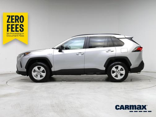 Silver 2021 Toyota RAV4 Hybrid LE