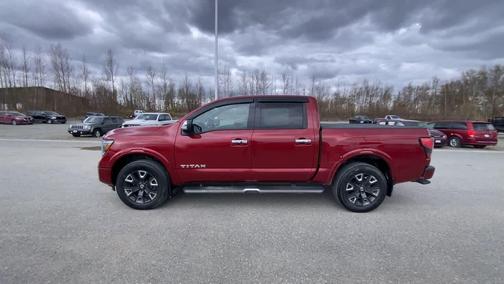 Cardinal Red Metallic 2021 Nissan Titan Platinum Reserve
