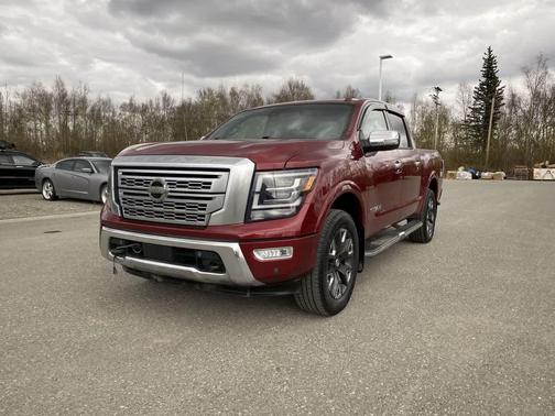 Cardinal Red Metallic 2021 Nissan Titan Platinum Reserve