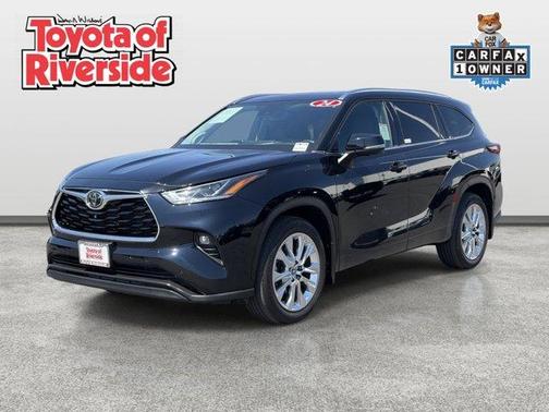 Midnight Black Metallic 2024 Toyota Highlander Limited