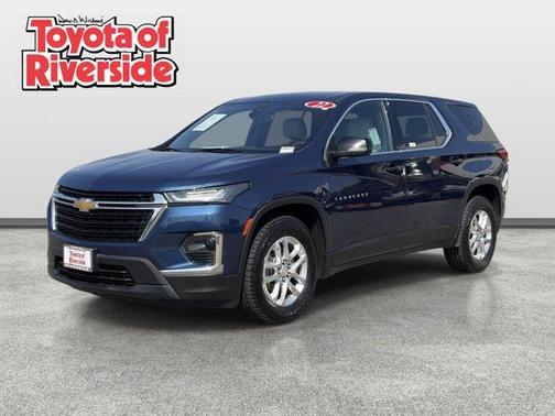 Northsky Blue Metallic 2022 Chevrolet Traverse LS