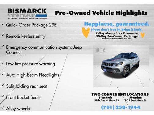 Silver Zynith 2024 Jeep Compass Trailhawk