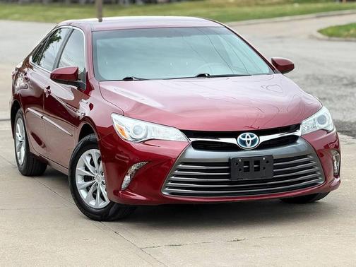 Ruby Flare Pearl 2015 Toyota Camry Hybrid LE