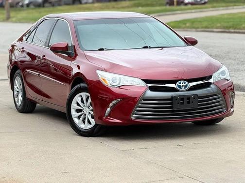 Ruby Flare Pearl 2015 Toyota Camry Hybrid LE