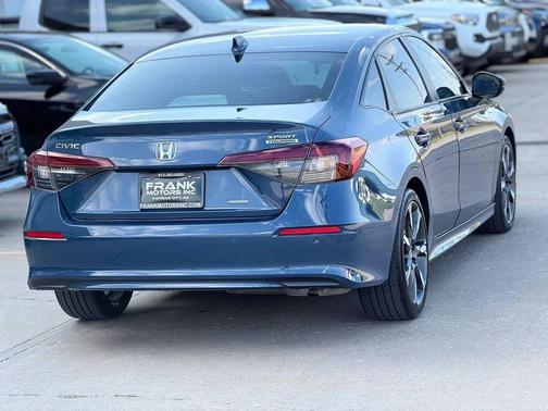 Blue 2025 Honda Civic Hybrid Sport Touring
