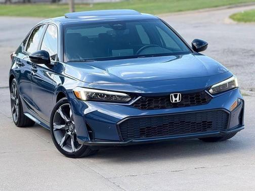 Blue 2025 Honda Civic Hybrid Sport Touring