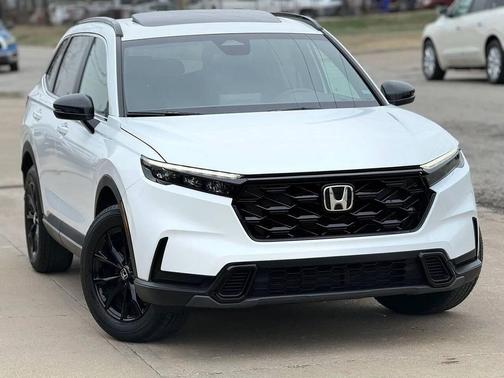 Platinum White Pearl 2025 Honda CR-V Hybrid Sport AWD