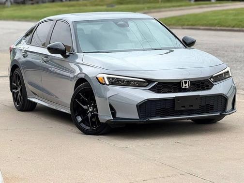 Urban Gray Pearl 2025 Honda Civic Hybrid Sport