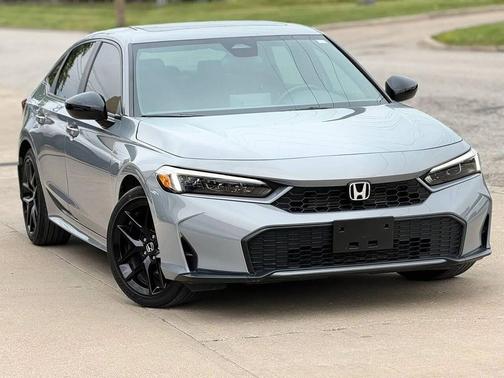 Urban Gray Pearl 2025 Honda Civic Hybrid Sport