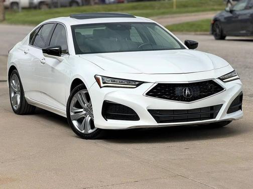 Platinum White Pearl 2021 Acura TLX Technology