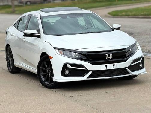 Platinum White Pearl 2020 Honda Civic EX-L