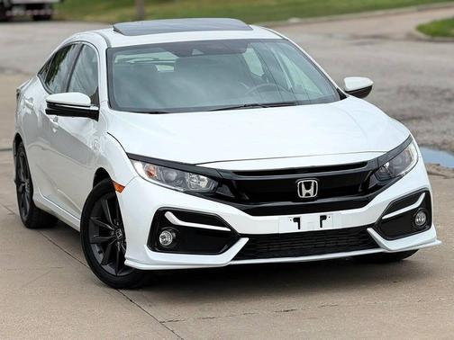 Platinum White Pearl 2020 Honda Civic EX-L