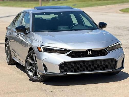 Gray 2025 Honda Civic Hybrid Sport Touring