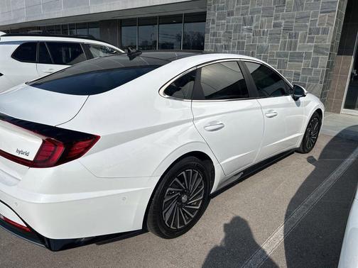 Serenity White 2023 Hyundai SONATA Hybrid Limited
