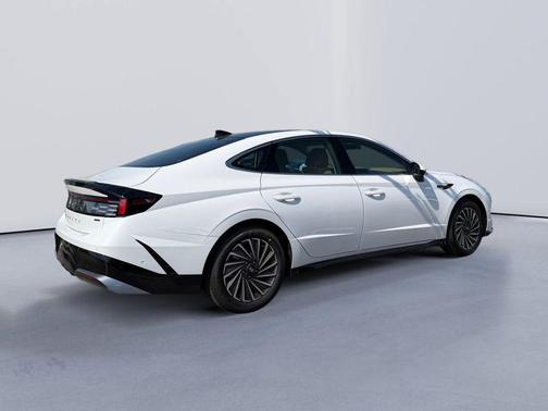 Serenity White 2026 Hyundai SONATA Hybrid Limited