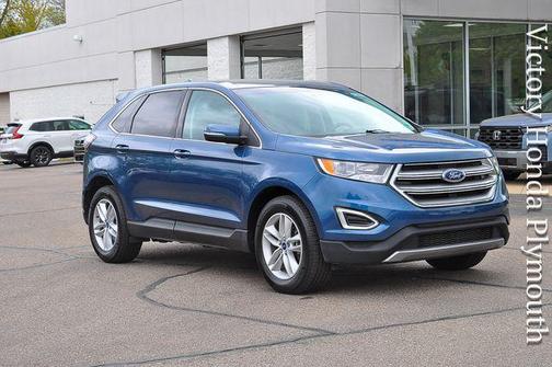 Blue Metallic 2018 Ford Edge SEL