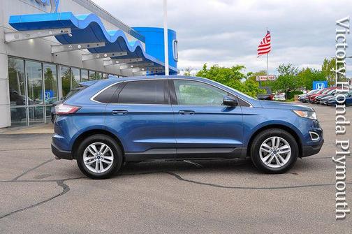 Blue Metallic 2018 Ford Edge SEL