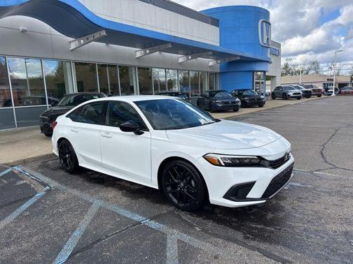 Platinum White Pearl 2024 Honda Civic Sport