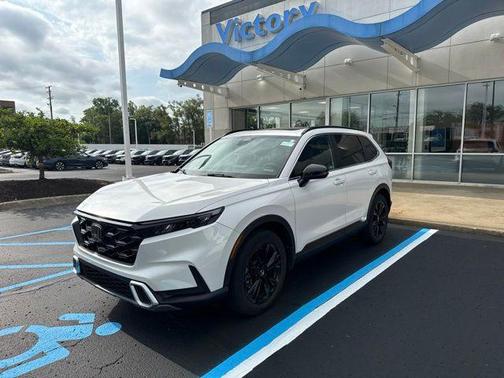 Platinum White Pearl 2023 Honda CR-V Hybrid Sport Touring AWD