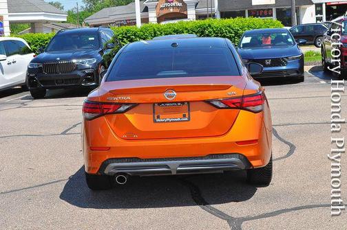 Monarch Orange Metallic/Super Black 2023 Nissan Sentra SR