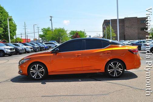 Monarch Orange Metallic/Super Black 2023 Nissan Sentra SR