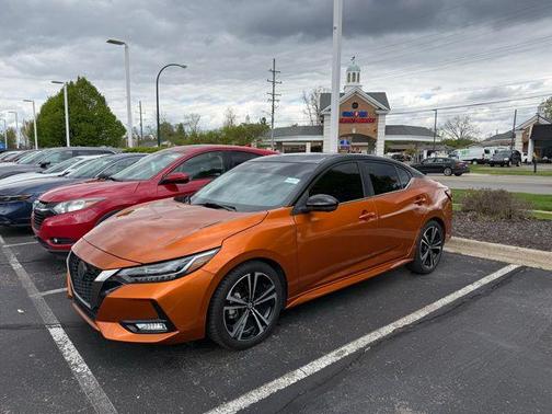 Monarch Orange Metallic/Super Black 2023 Nissan Sentra SR