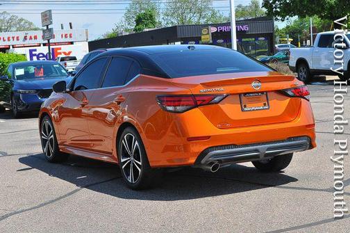 Monarch Orange Metallic/Super Black 2023 Nissan Sentra SR