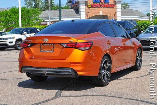 Monarch Orange Metallic/Super Black 2023 Nissan Sentra SR