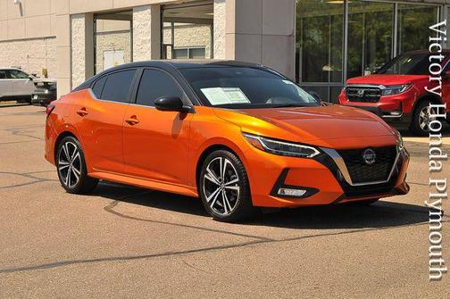 Monarch Orange Metallic/Super Black 2023 Nissan Sentra SR