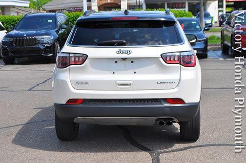 Pearl White Tri-Coat 2018 Jeep Compass Limited