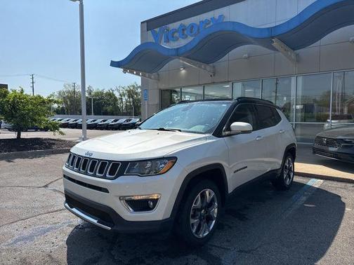 Pearl White Tri-Coat 2018 Jeep Compass Limited