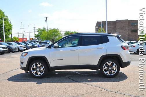 Pearl White Tri-Coat 2018 Jeep Compass Limited