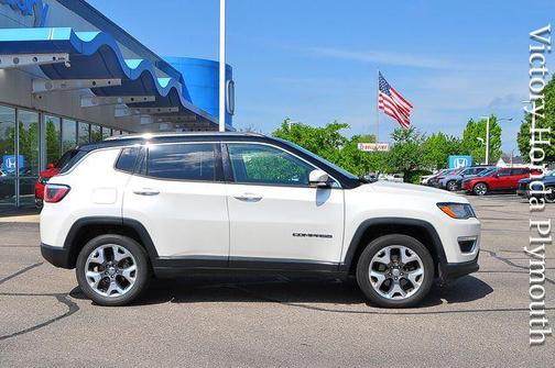 Pearl White Tri-Coat 2018 Jeep Compass Limited