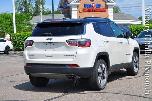 Pearl White Tri-Coat 2018 Jeep Compass Limited