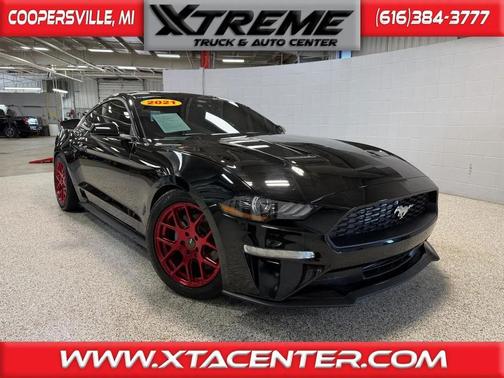 Shadow Black 2021 Ford Mustang EcoBoost