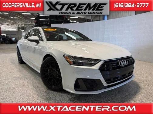 White 2019 Audi A7 55 Premium