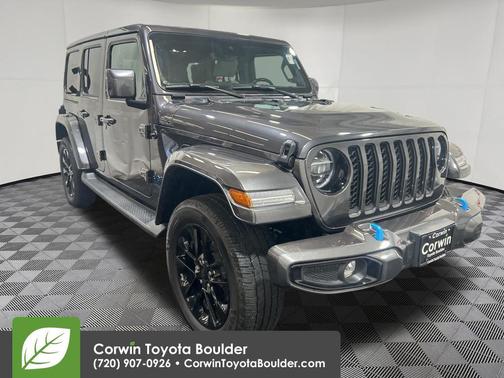 Black Clearcoat 2021 Jeep Wrangler Unlimited 4xe Sahara High Altitude
