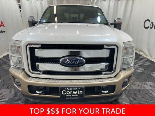 White Platinum Metallic Tri-Coat 2012 Ford F-250 King Ranch