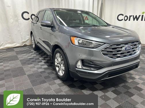 Carbonized Gray Metallic 2024 Ford Edge Titanium