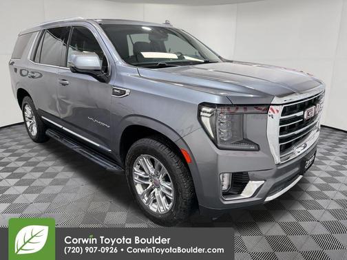 Satin Steel Metallic 2021 GMC Yukon SLT