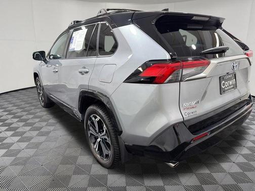 Silver Sky Metallic/Midnight Black Metallic 2023 Toyota RAV4 Prime XSE