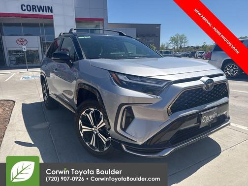 Silver Sky Metallic/Midnight Black Metallic 2023 Toyota RAV4 Prime XSE