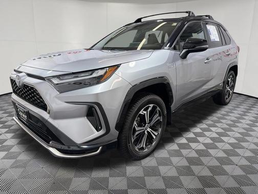 Silver Sky Metallic/Midnight Black Metallic 2023 Toyota RAV4 Prime XSE