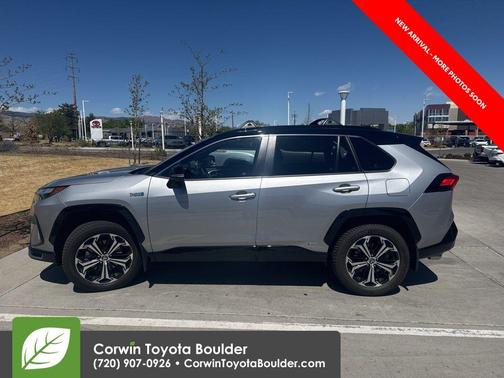 Silver Sky Metallic/Midnight Black Metallic 2023 Toyota RAV4 Prime XSE