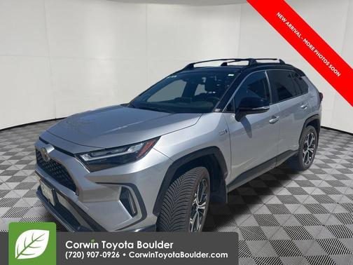 Silver Sky Metallic/Midnight Black Metallic 2023 Toyota RAV4 Prime XSE