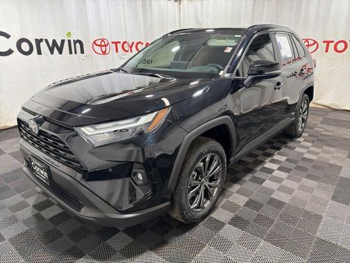 Midnight Black Metallic 2025 Toyota RAV4 Hybrid XLE Premium