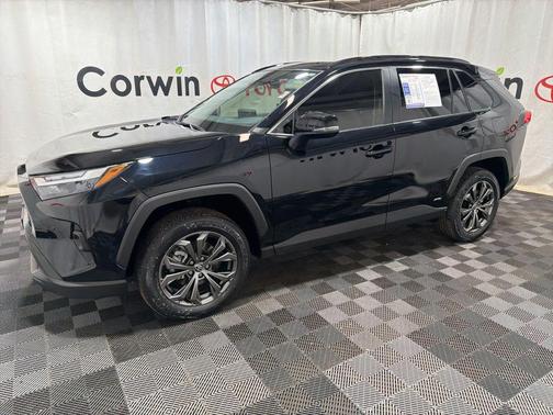 Midnight Black Metallic 2025 Toyota RAV4 Hybrid XLE Premium